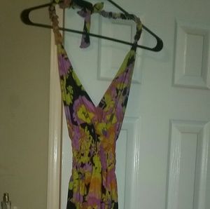 M. Stretchy High low dress